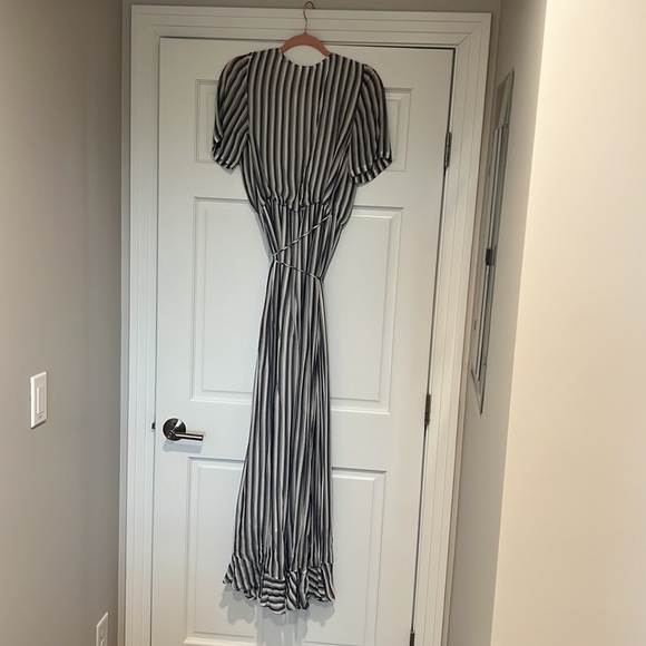 EUC Rachel Pally Stripe Wrap Dress Sz M - Picture 6 of 10